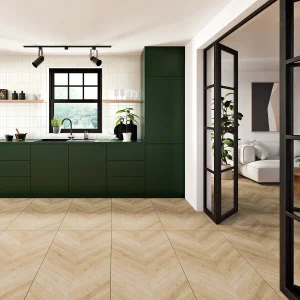 Newborough Pine Chevron Wood Effect Tile