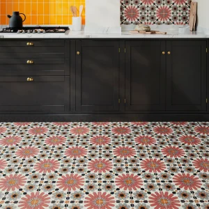 Souk Red Moroccan Patterned Wall and Floor Tiles